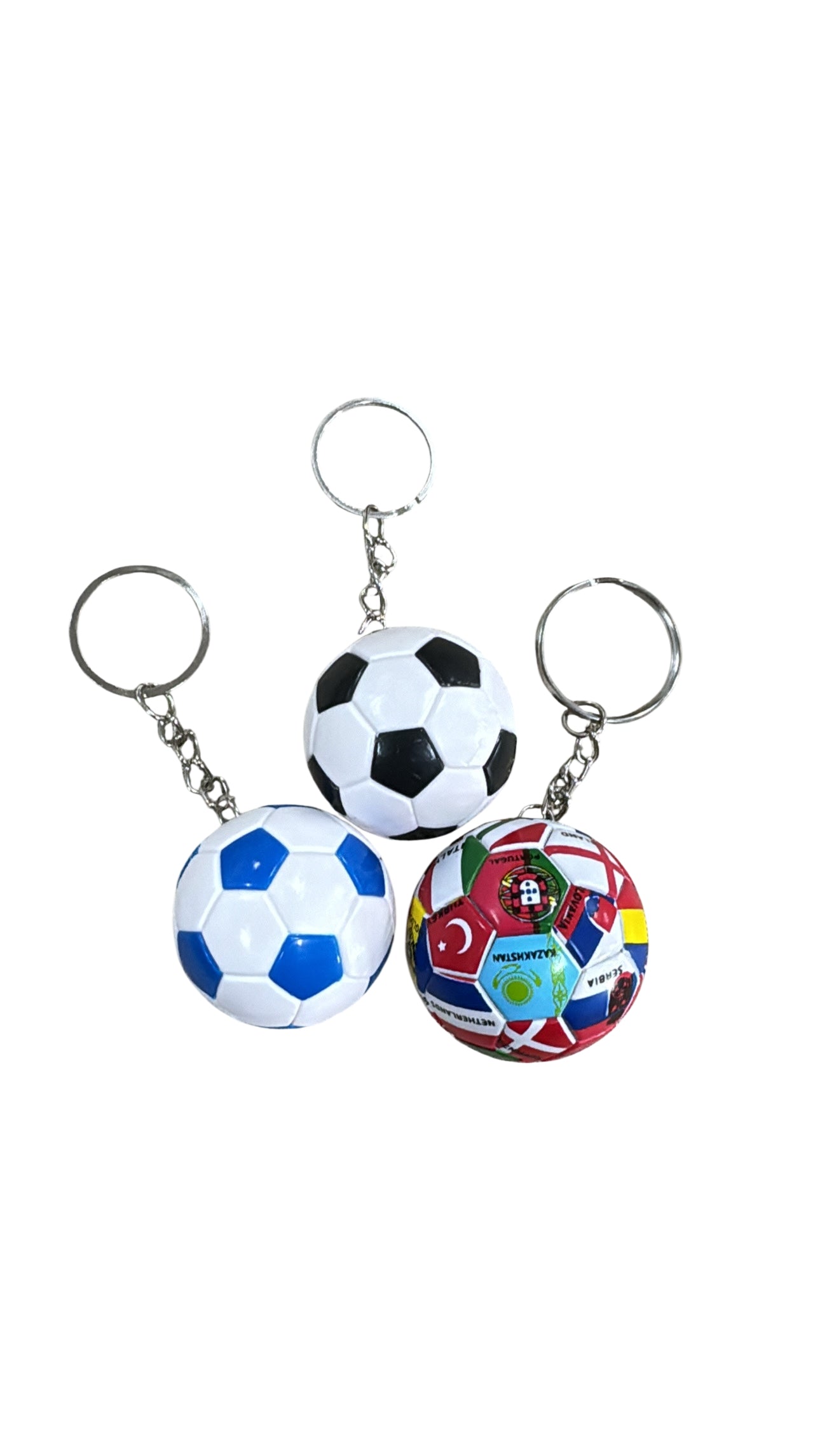 Mini Soccer Ball Keychains – 3 Styles